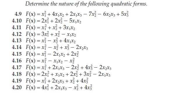 tag et billede skæbnesvangre instruktør Solved Determine the nature of the following quadratic | Chegg.com