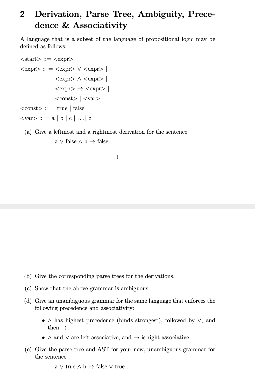 solved-2-derivation-parse-tree-ambiguity-prece-dence-chegg