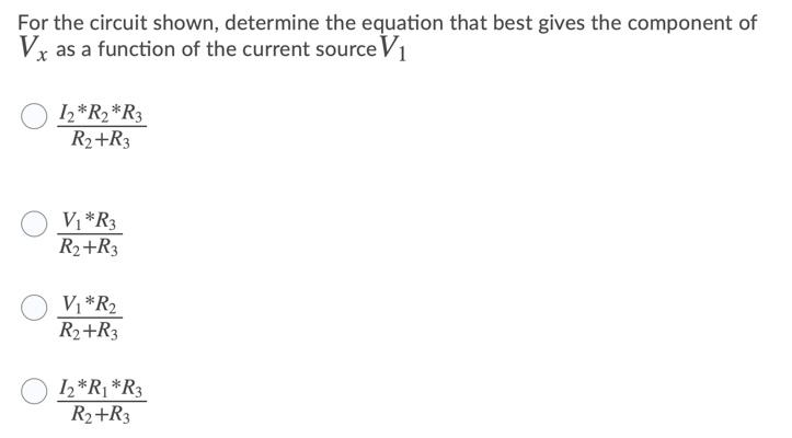 Solved Question 1 (5 points) The circuit shown can be solved | Chegg.com