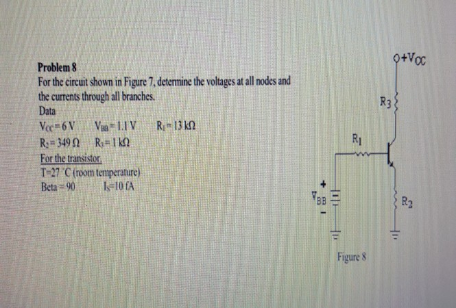 Solved 21%D Problem 1 For the amplifier shown in Figure 1, | Chegg.com