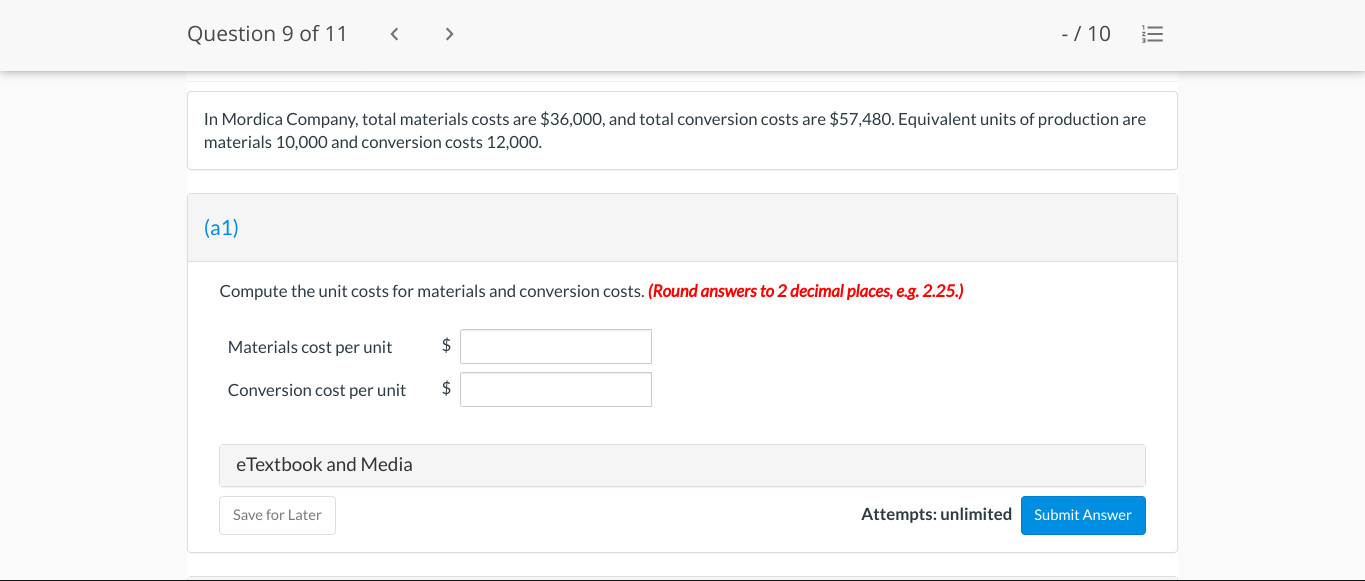 Solved In Mordica Company Total Materials Costs Are Chegg