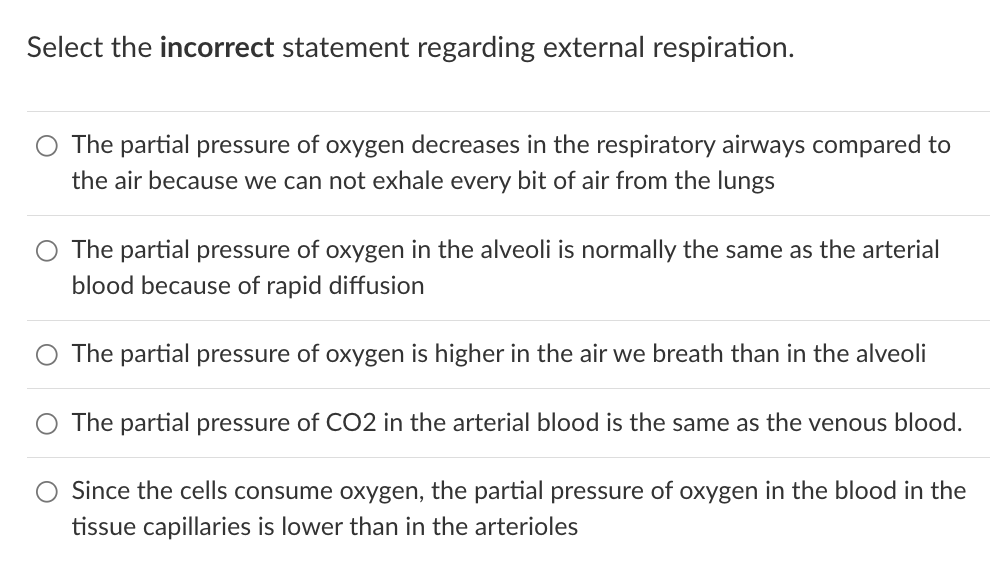 Solved Select the INCORRECT statement regarding gases: When | Chegg.com