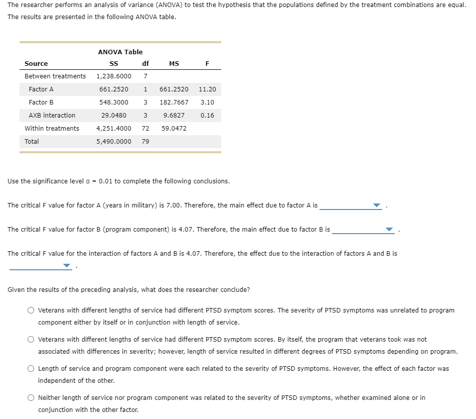 Solved 12. Measuring Effect Size For Two-factor ANOVA It Is | Chegg.com