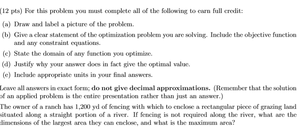 Solved (12 pts) For this problem you must complete all of | Chegg.com