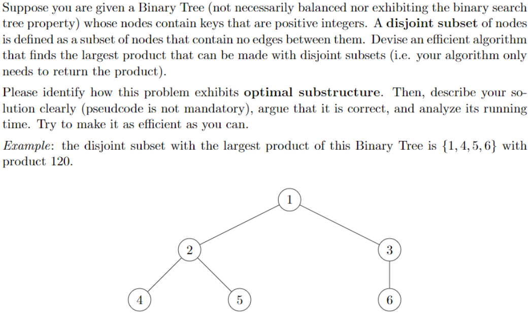 Solved Suppose you are given a Binary Tree (not necessarily | Chegg.com