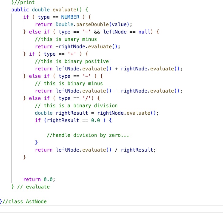 Solved how would I handle division by zero in JAVA in the | Chegg.com