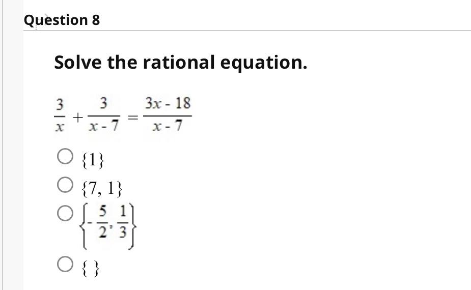 Solved Solve the rational equation. | Chegg.com
