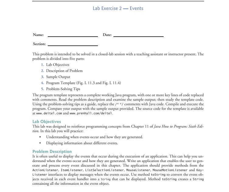 Lab Associate Problem Solving Documentation Computer science Archive | December 13 2018 | Chegg.com