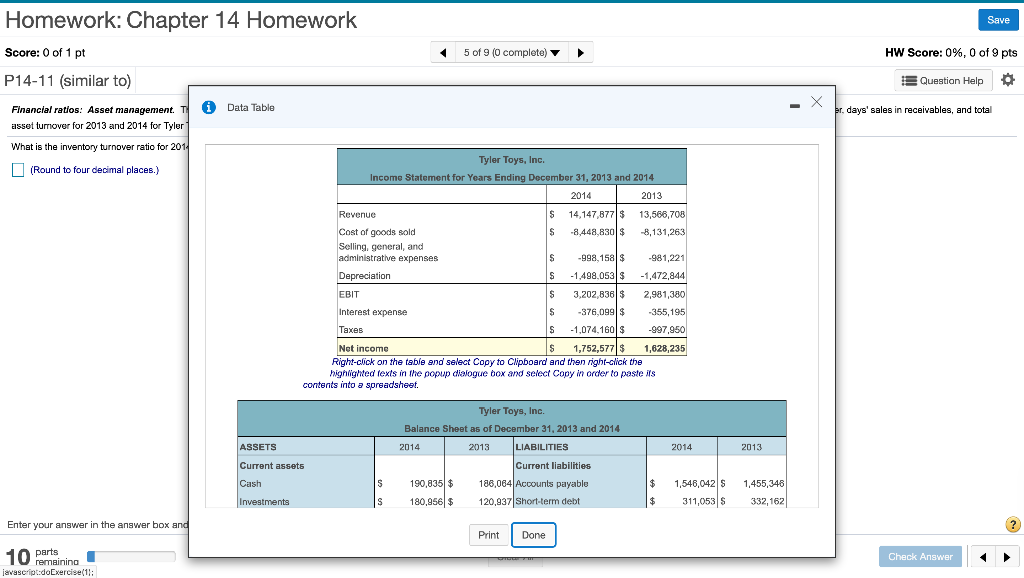 Solved Homework: Chapter 14 Homework Save Score: 0 of 1 pt 5 | Chegg.com