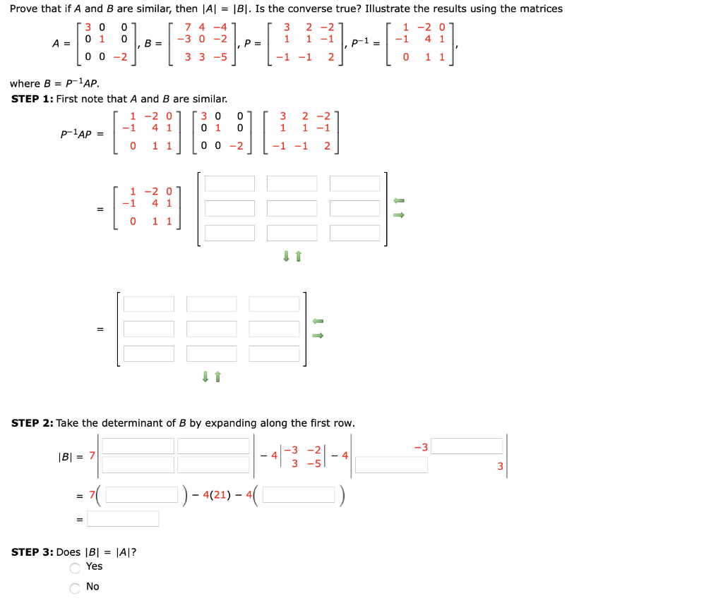 Solved Prove that if A and B are similar, then A| = |B. Is | Chegg.com