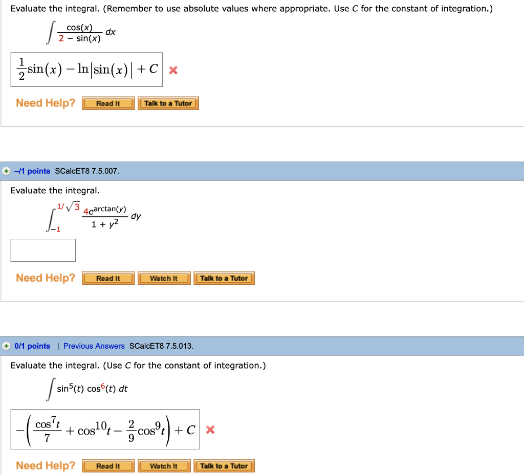 solved-evaluate-the-integral-remember-to-use-absolute-chegg