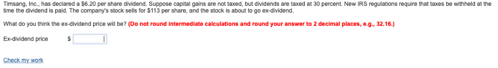 Solved Timsang Inc Has Declared A 6 20 Per Share Chegg