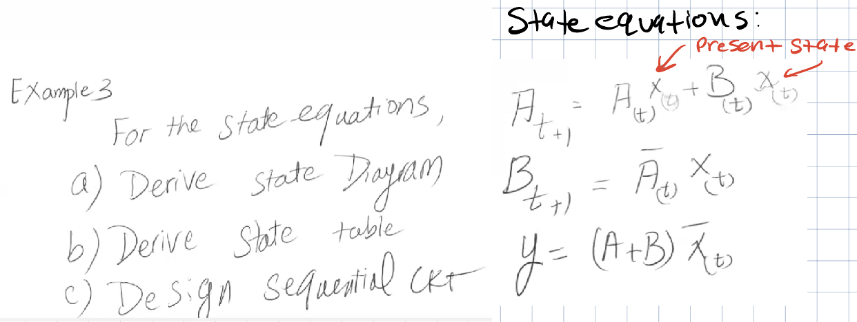 [Solved]: State equations: Example 3 For the state equation