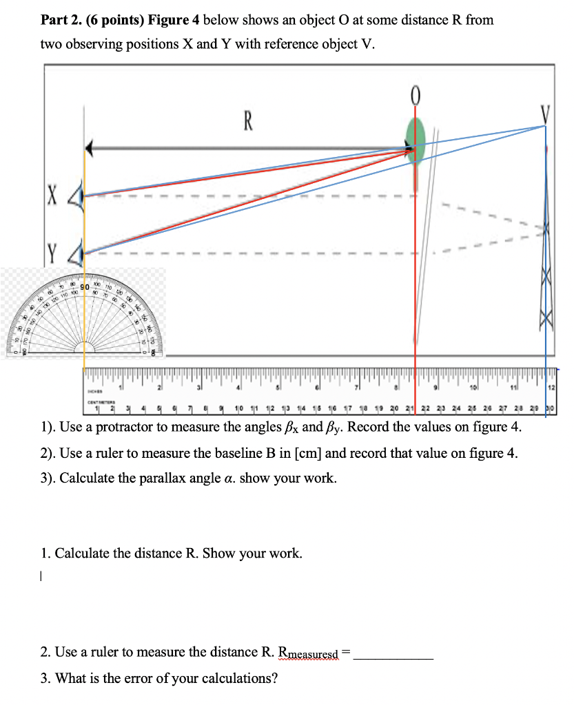 RULER / Measurement Problem - what's the distance between the 2 points? 