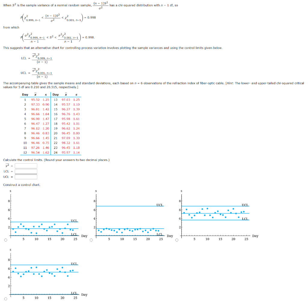 2 When S2 Is The Sample Variance Of A Normal Rando Chegg Com