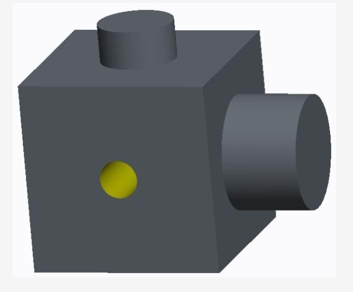 Solved - The cube shown below has a side length of 5 inch | Chegg.com
