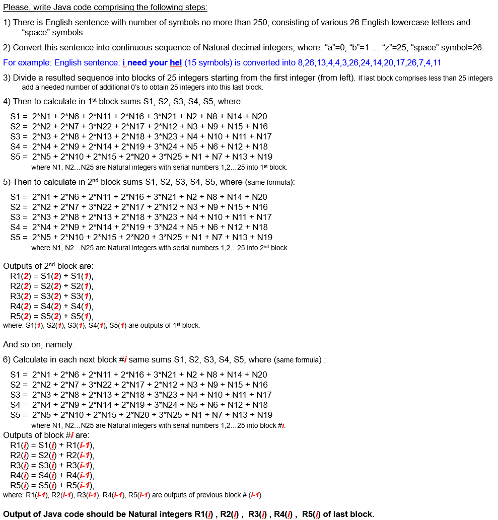 Please, write Java code comprising the following | Chegg.com