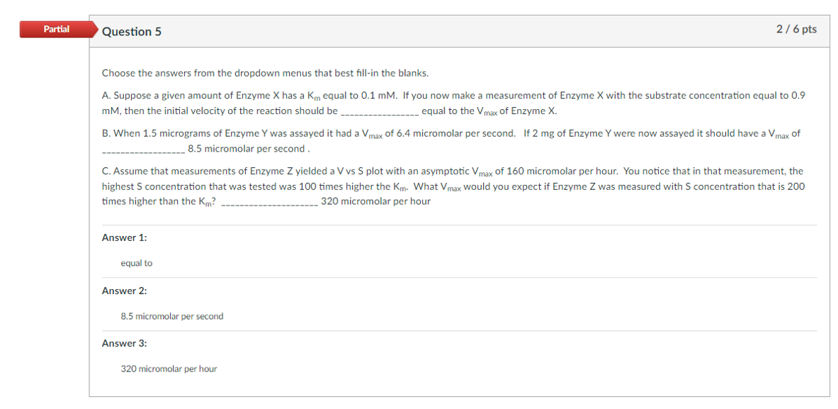Solved Question 5 6 pts Choose the answers from the dropdown | Chegg.com