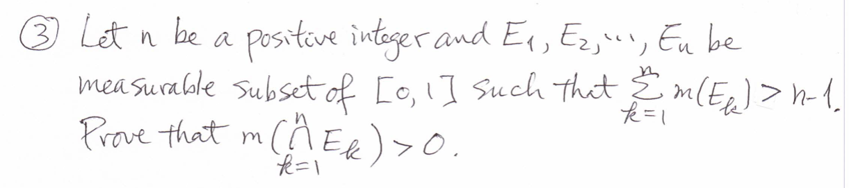 Solved n 3 Let n be a positive integer and E1, E2, 44, Eube | Chegg.com
