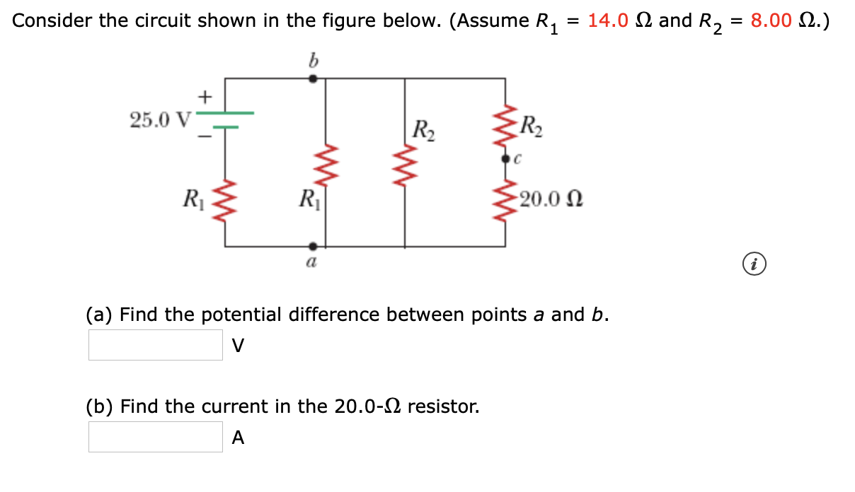 Solved Consider The Circuit Shown In The Figure Below. | Chegg.com