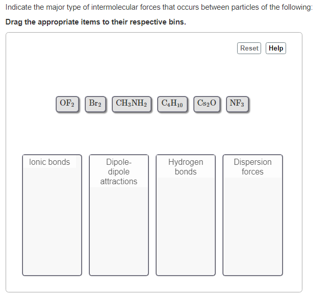 Classify Each Of The Following As Ionic Or Molecular Chegg 