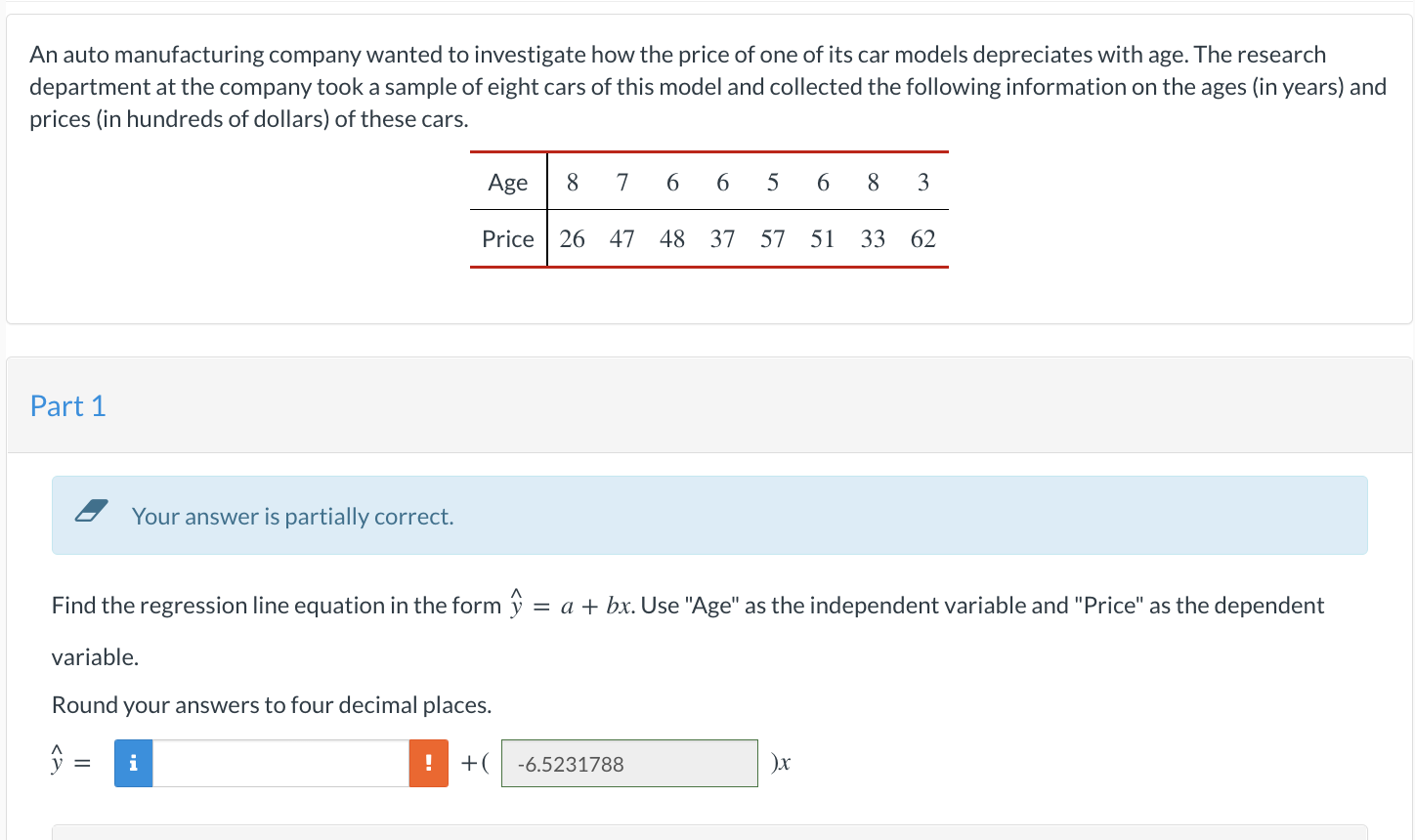Solved Given the following statistics, calculate the | Chegg.com