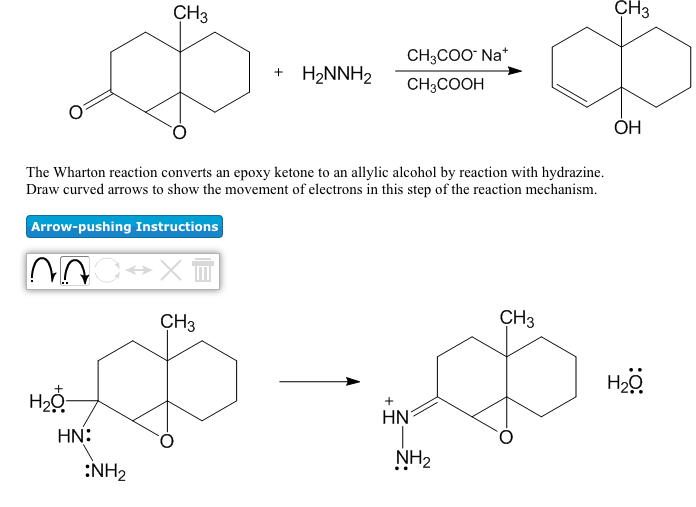 Solved CH3 CH3 CH2COO Na он The Wharton reaction converts an | Chegg.com