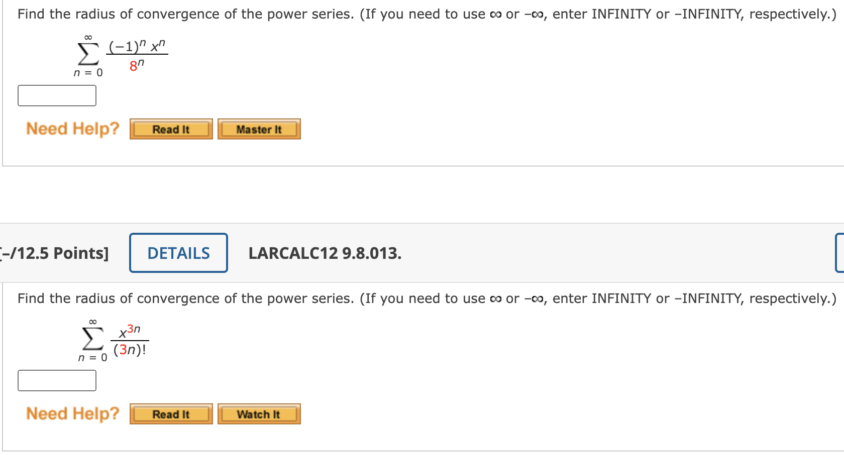 Solved Find The Radius Of Convergence Of The Power Series. | Chegg.com