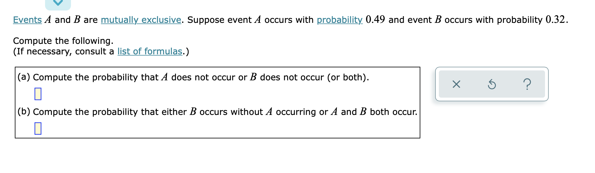 Solved Events A And B Are Mutually Exclusive. Suppose Event | Chegg.com