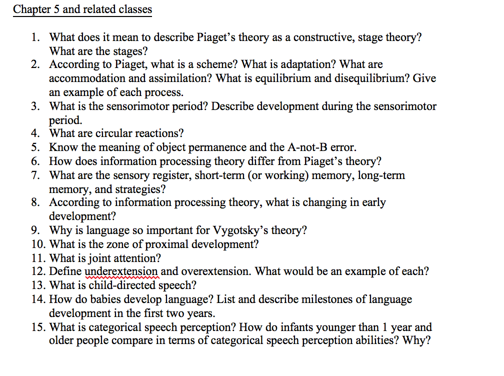 Solved Chapter 5 and related classes 1. What does it mean to