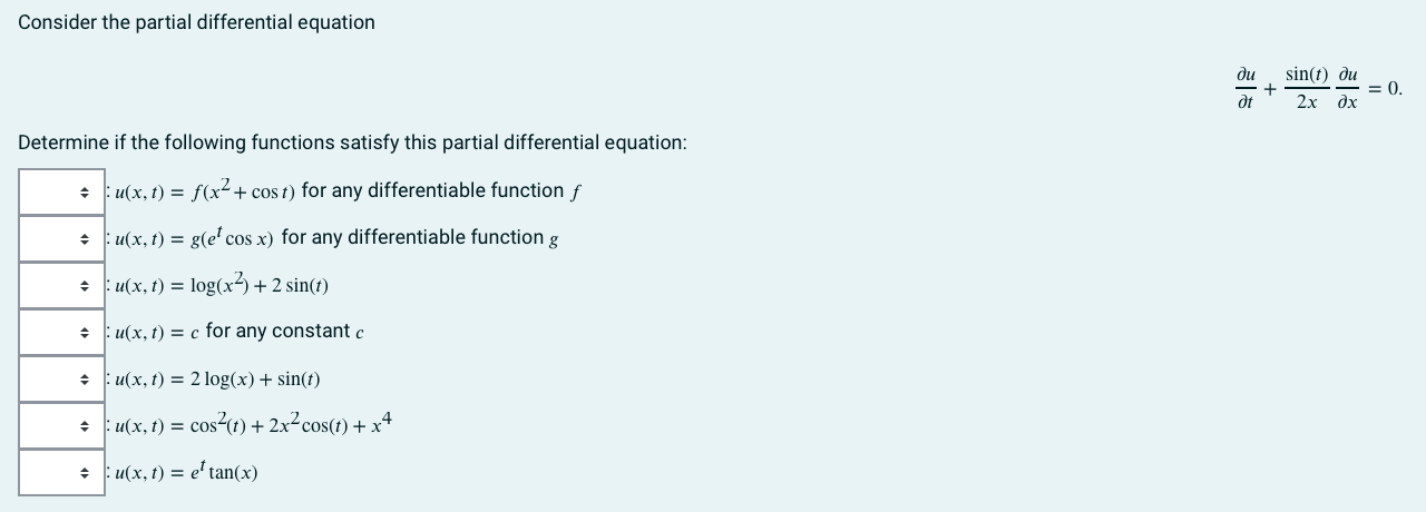 Solved Consider the partial differential equation | Chegg.com