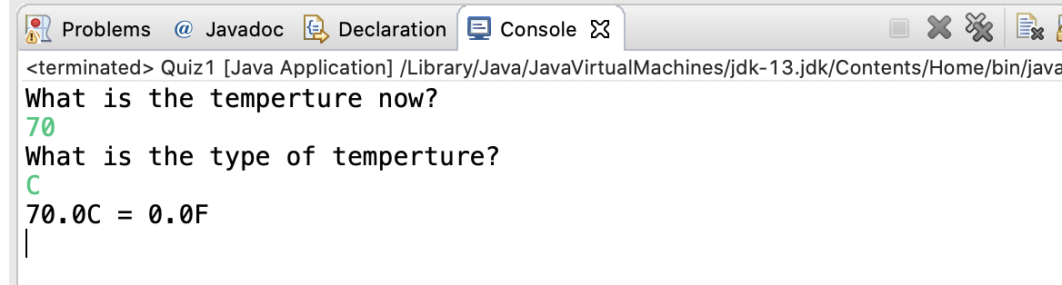 Solved 1. Write a Java program that converts Fahrenheit to | Chegg.com