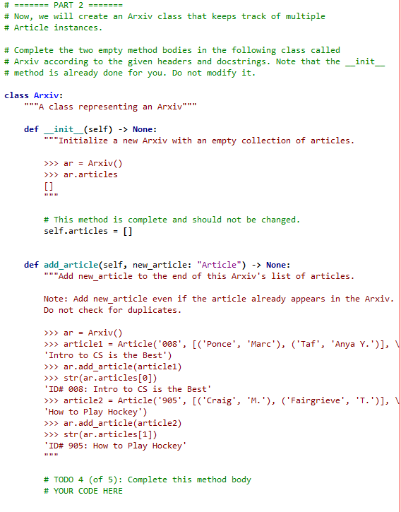 Solved # ======= PART 2 ====== # Now, we will create an | Chegg.com