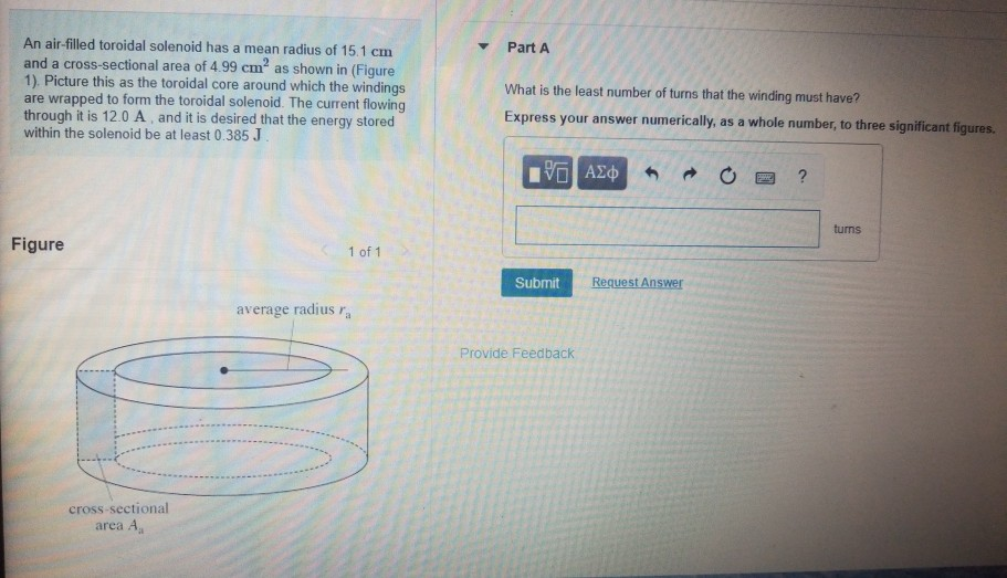 solved-an-air-filled-toroidal-solenoid-has-a-mean-radius-of-chegg