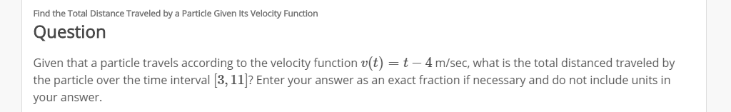 solved-find-the-total-distance-traveled-by-a-particle-given-chegg