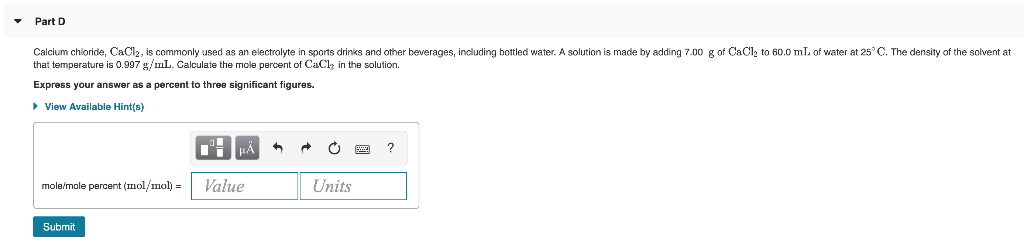 Solved Part A Normal Salinc Solution Used In IVs Is Usual