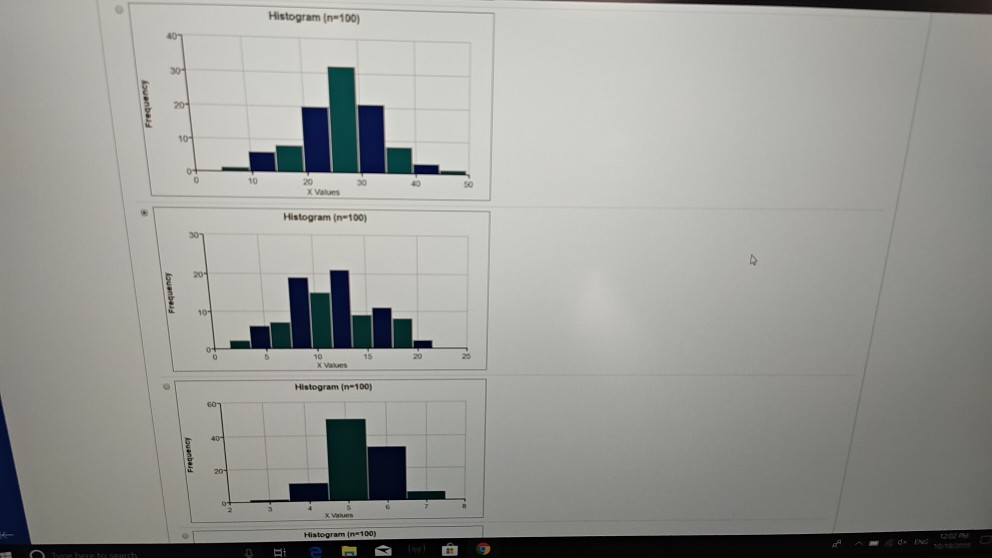 For your samples of size 1, plot a frequency | Chegg.com