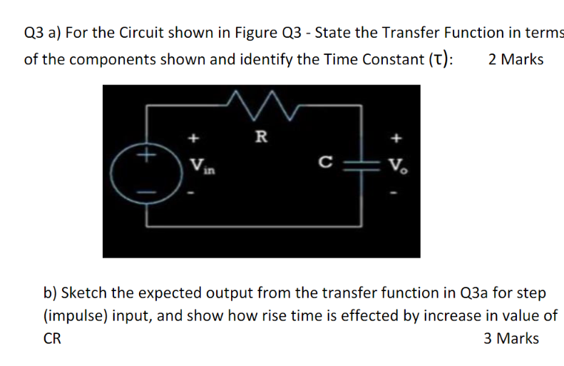 Solved Q3 a) For the Circuit shown in Figure Q3 - State the | Chegg.com
