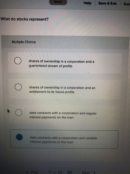 solved-saved-help-save-exit-sub-what-do-stocks-represent-chegg