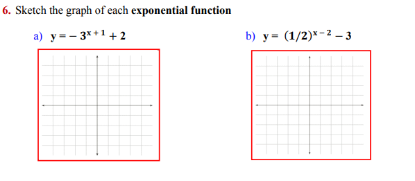 graph the exponential function y 3 2 x 1 4