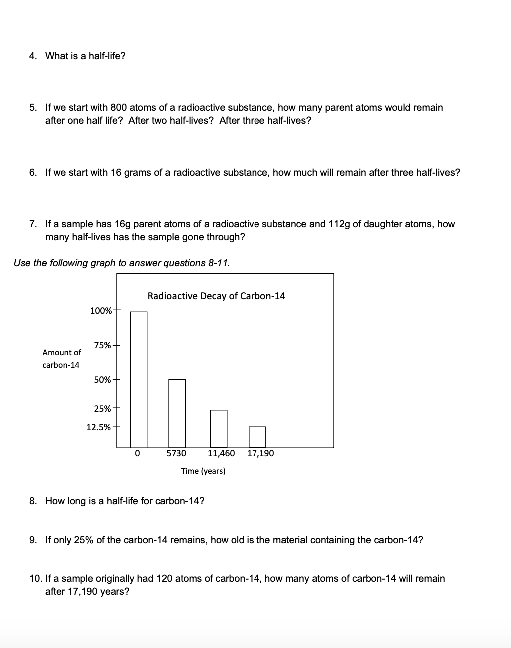 Solved Radioactive Decay Curve For Carbon 14 70 50 So 40 Chegg Com