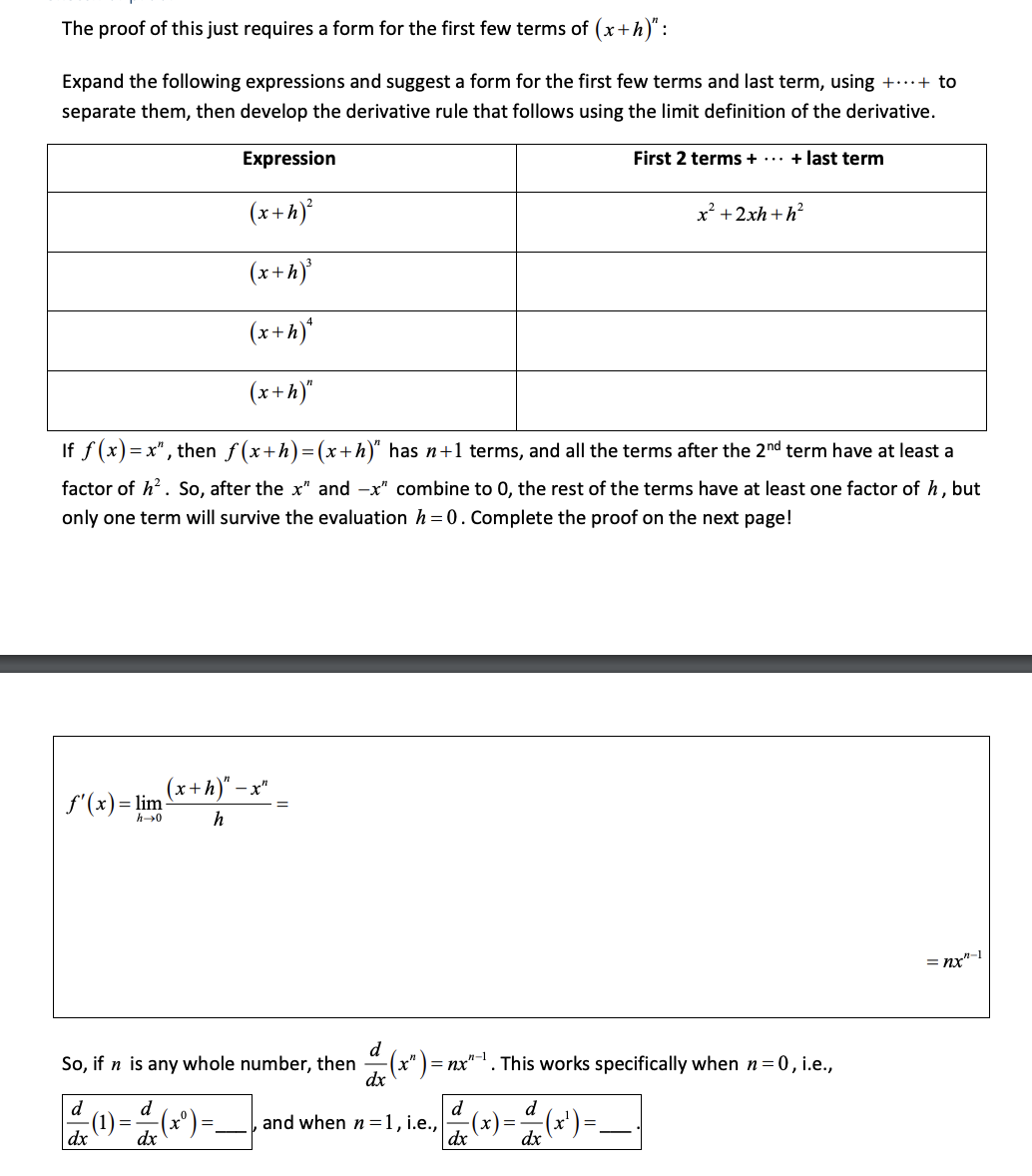 The proof of this just requires a form for the first | Chegg.com