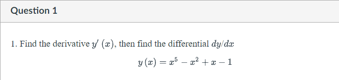 find the derivative of x y y x