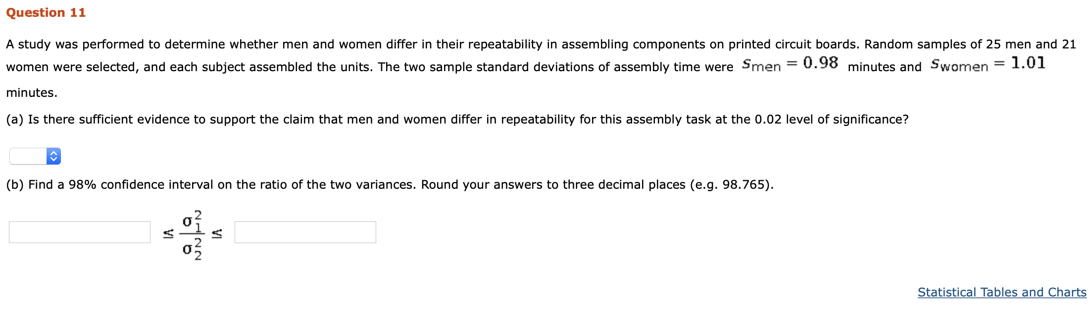 Solved Question 11 A study was performed to determine | Chegg.com