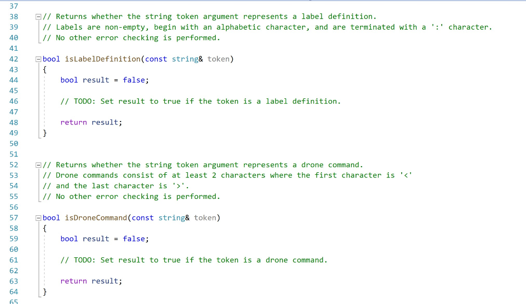 37 38 39 // Returns whether the string token argument represents a ...
