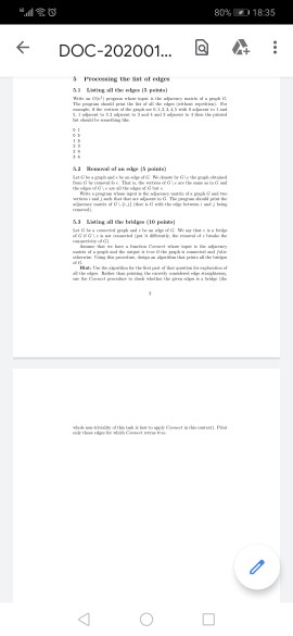 80% 18:35 F DOC-202001... @ t : Processing the list of des ing the pas