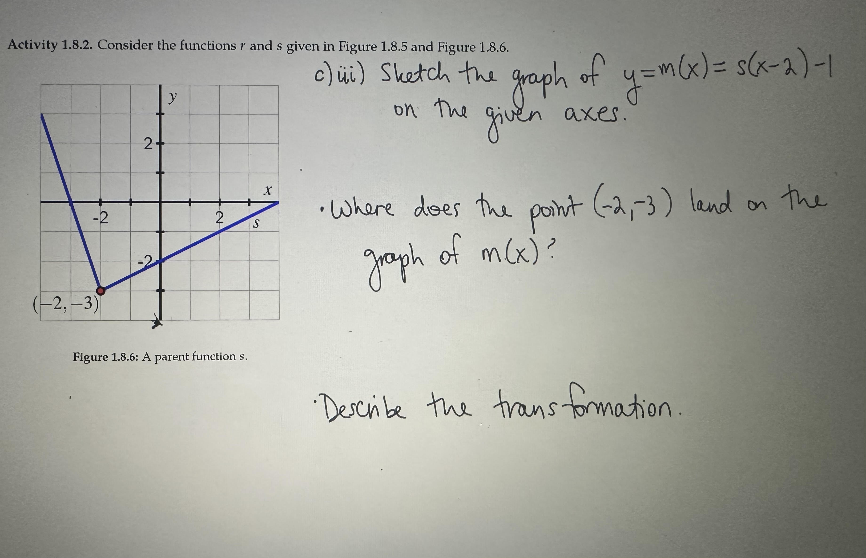 Solved 1.8.2. Consider The Functions R And S Given In Figure | Chegg.com