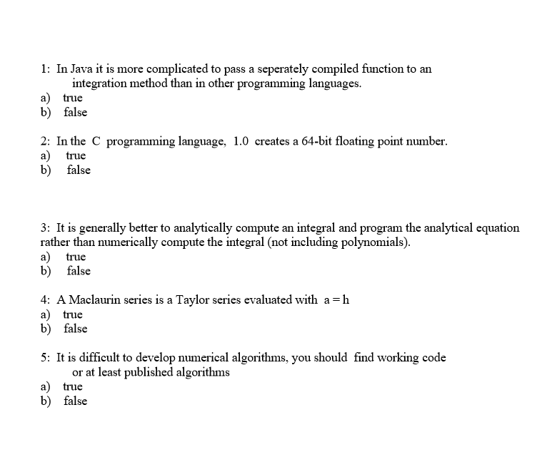 Solved 1: In Java it is more complicated to pass a | Chegg.com