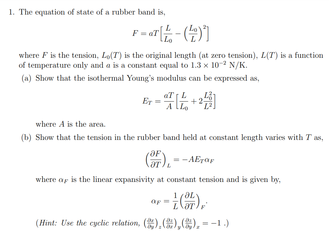 When You Release A Stetched Rubber Band, Why Does It Change Temperature?