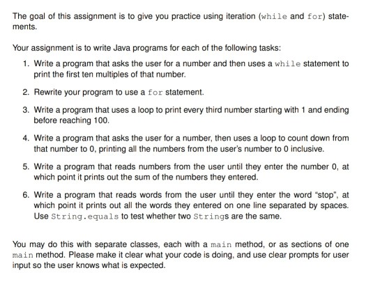 Solved The goal of this assignment is to give you practice | Chegg.com